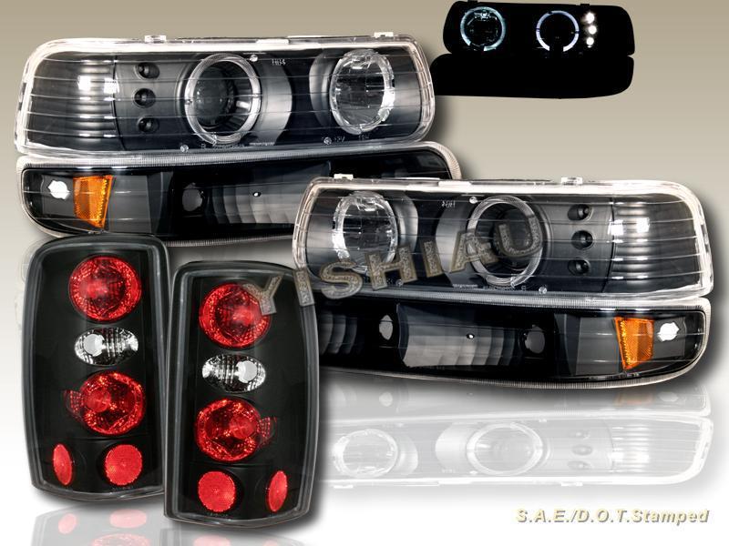 2000 - 2006 tahoe suburban halo projector headlights + bumper + tail lights