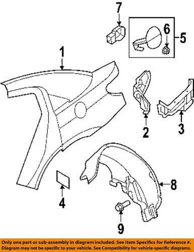 Chrysler oem 4389566ad quarter panel-lower extension