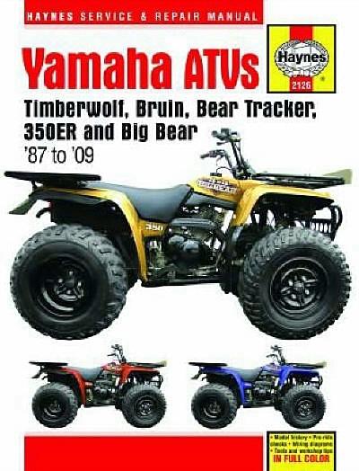 1987-2009 yamaha timberwolf big bear atv quad manual