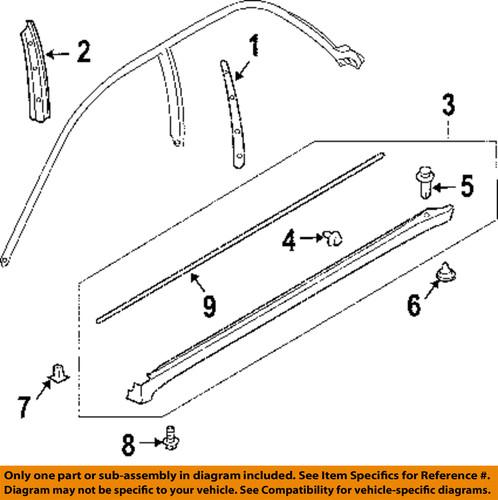 Subaru oem 91112sa390 exterior-rocker molding