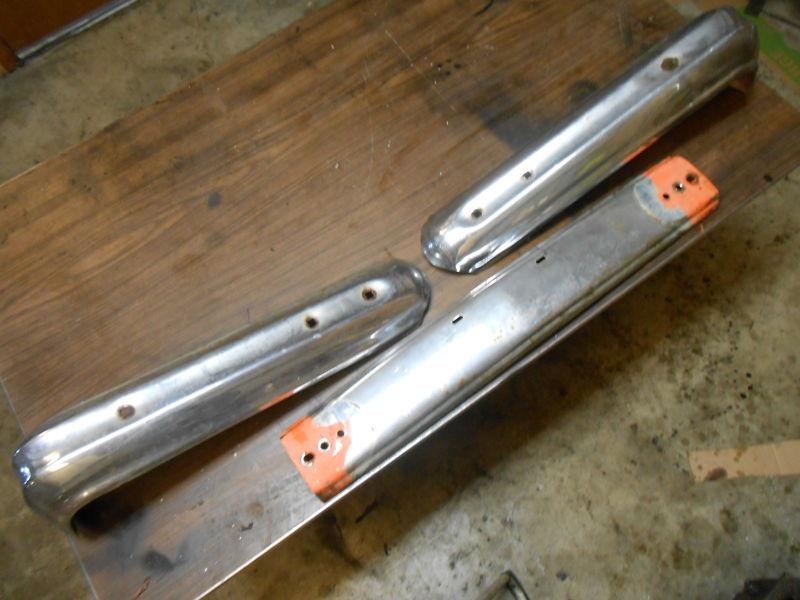 Wagoneer j10 j20 front bumper 3 piece chrome 