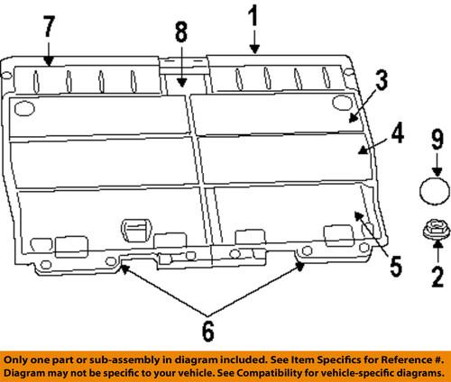 Mopar oem zj24bd5ae third row seats-cover