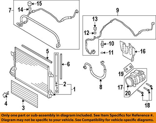 Volkswagen oem 1k0820721bg a/c refrigerant suction hose/a/c hose