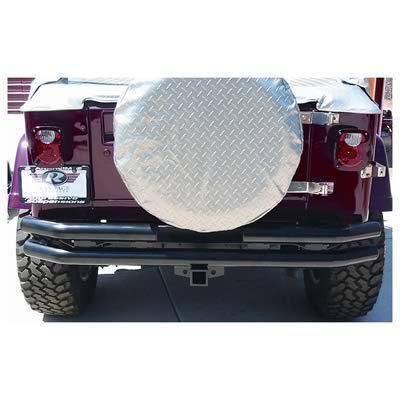 Rampage tube bumper black with receiver hitch 1987-2006 jeep wrangler yj/tj 7648