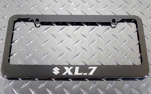 1 brand new suzuki xl7 gunmetal license plate frame +screw caps