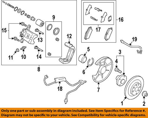 Mazda oem fb0126151cmv brake-bearing