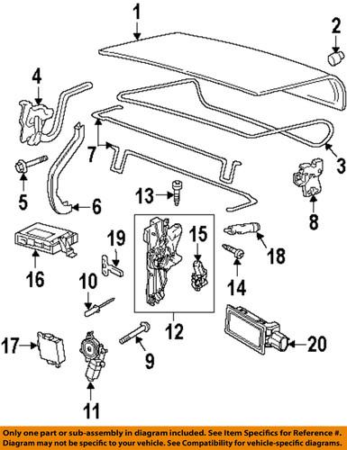 Lincoln oem 3w1z5443720aa trunk lid-weatherstrip