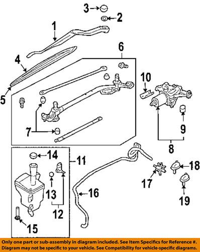 Nissan oem 288953z610 wiper blade refill/windshield wiper blade refill