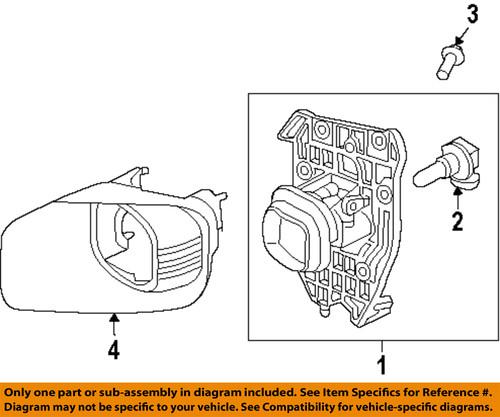 Ford oem bc3z15200a fog light-fog lamp