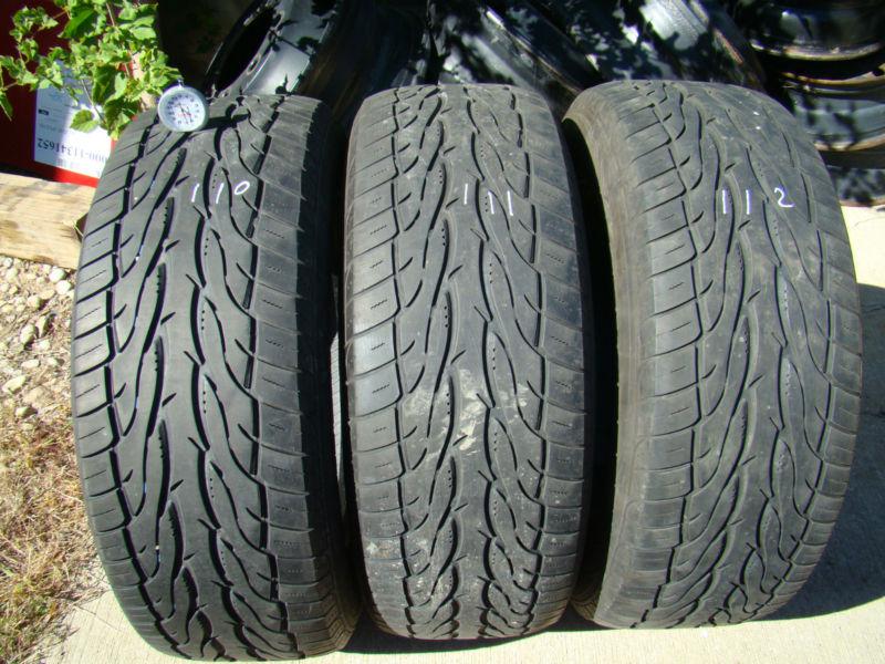 Toyo proxes st 255 60 17 6/32 good 3 three used tires  #110 111 112