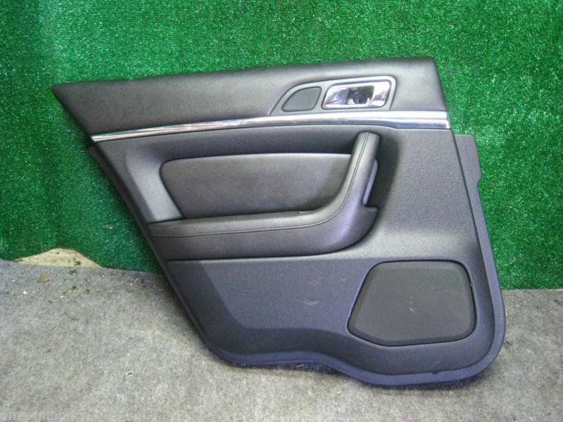 09 lincoln mks lh rear passenger door panel skin trim cover black