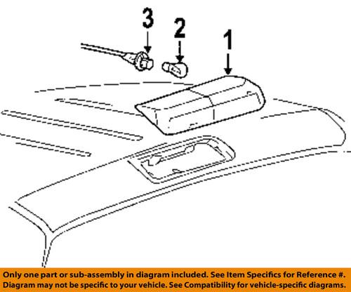 Ford oem 7l3z13a613b high mount brake light-high mount lamp