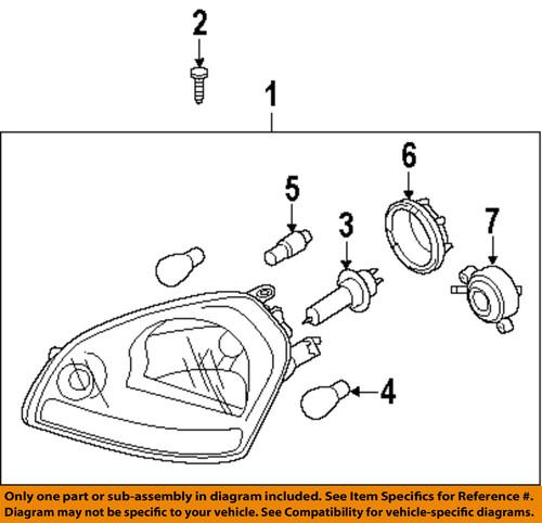 Hyundai oem 921022e050 headlight-headlamp assembly