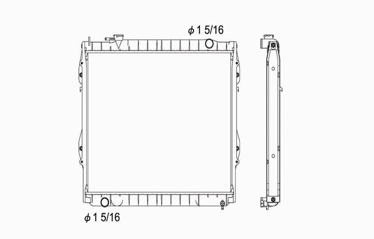 Replacement radiator 95-04 toyota tacoma manual 2.4l 2.7l 3.4l l4 v6 164100c032