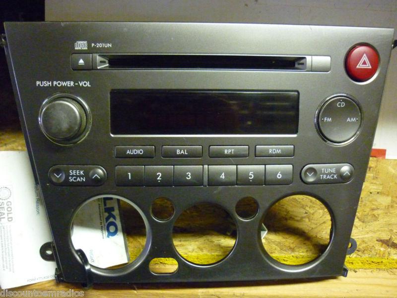 05-06 subaru legacy radio cd 86201ag64a p-201un factory *