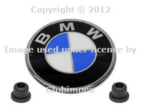 Bmw e46 convertibles rear decklid trunk emblem roundel genuine oem