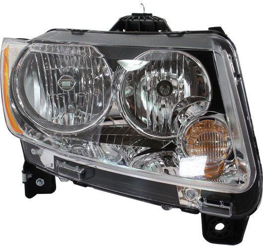 11-12 jeep compass halogen headlight lamp right hand passenger side rh new