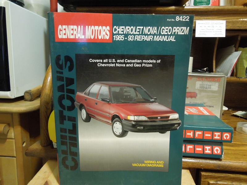 1985-93 chevrolt nova / geo prizm / chilton's repair manual 