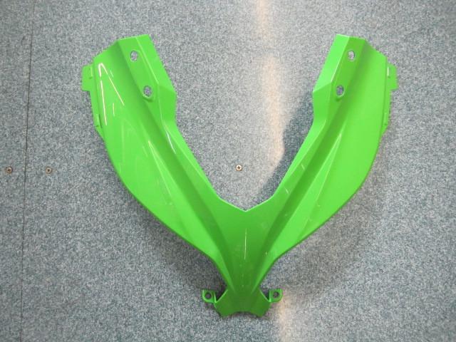 2013 kawasaki ninja 300 oem upper fairing nose green 55028-0472