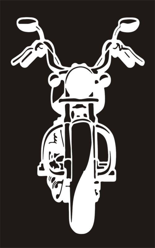 Harley fatboy motorcycle biker vinyl decal window sticker