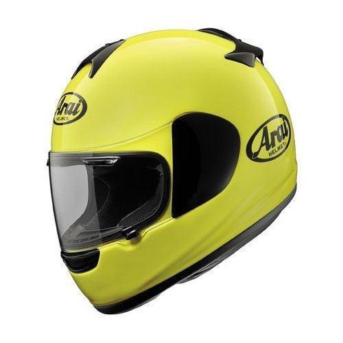 Arai vector 2 solid motorcycle helmet flourescent yellow small