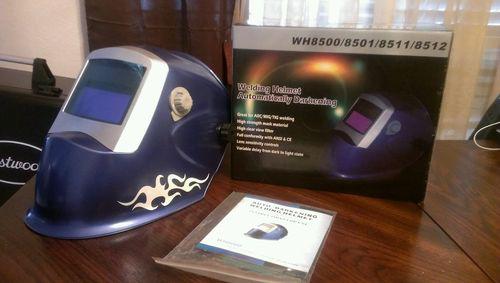 Eastwood auto darkening arc mig tig welding helmet w/flames