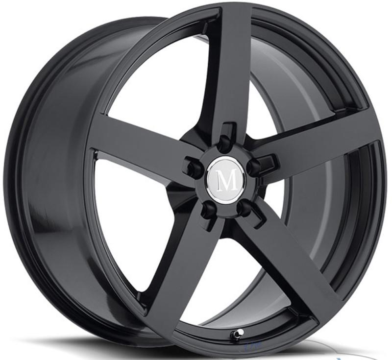 18x8.5 mandrus arrow 5x112 +25mm matte black rims wheels inch 18"