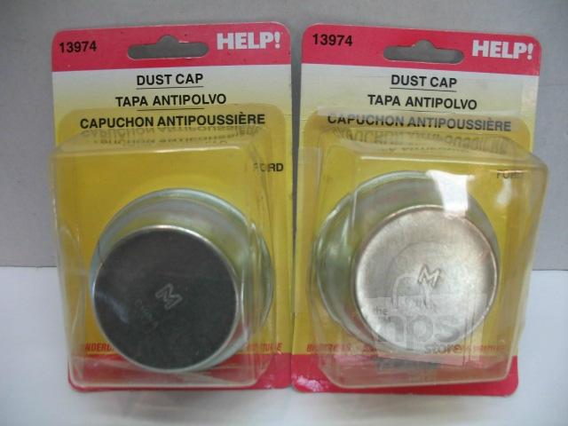 Dorman 13974 wheel hub dust caps fits 2-1/2in id hubs lot of 2 new