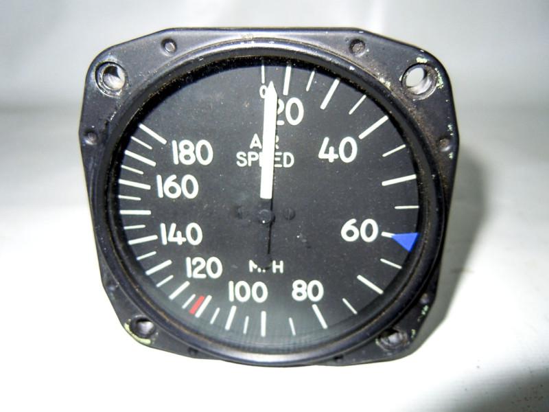 United instruments aircraft/helicopter airspeed indicator gauge avionics