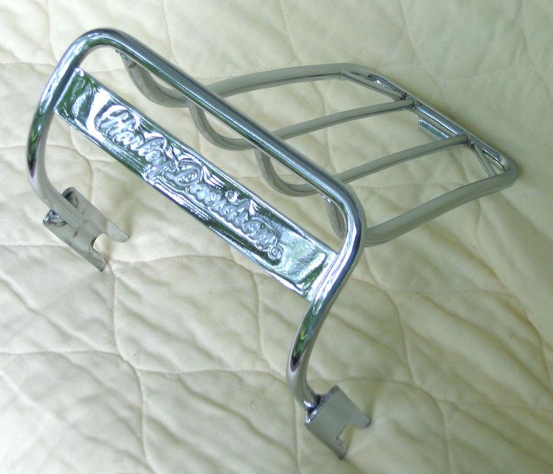 Harley davidson chrome bobtail luggage rack