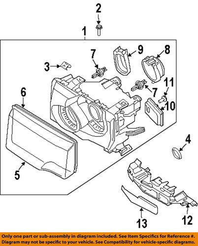 Land rover oem ywc000500 headlamp-module