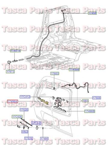 New oem lh rear wiper motor bracket 2002-05 ford explorer & mercury mountaineer