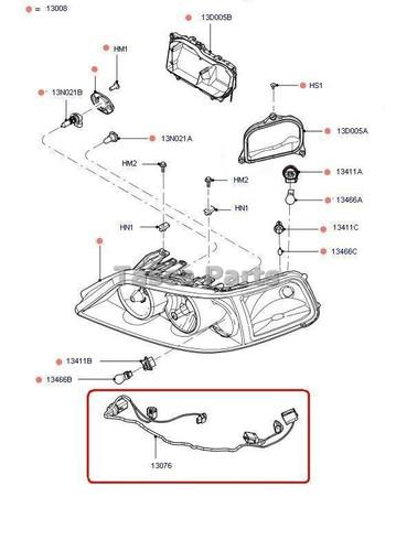 Brand new oem rh or lh resistor wire 2005-2011 lincoln town car