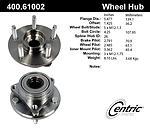 Centric parts 400.61002 front hub assembly