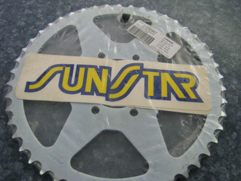 Sun star rear sprocket yamaha steele  sr250, sr250t, tt250, xt250 xt250c