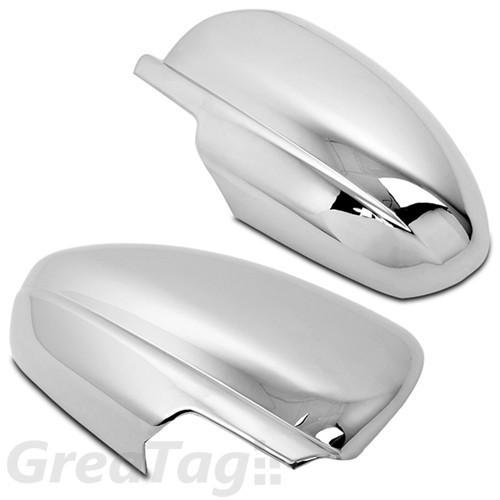 09-12 chevy cruze triple chrome pair side mirror cover moulding trims