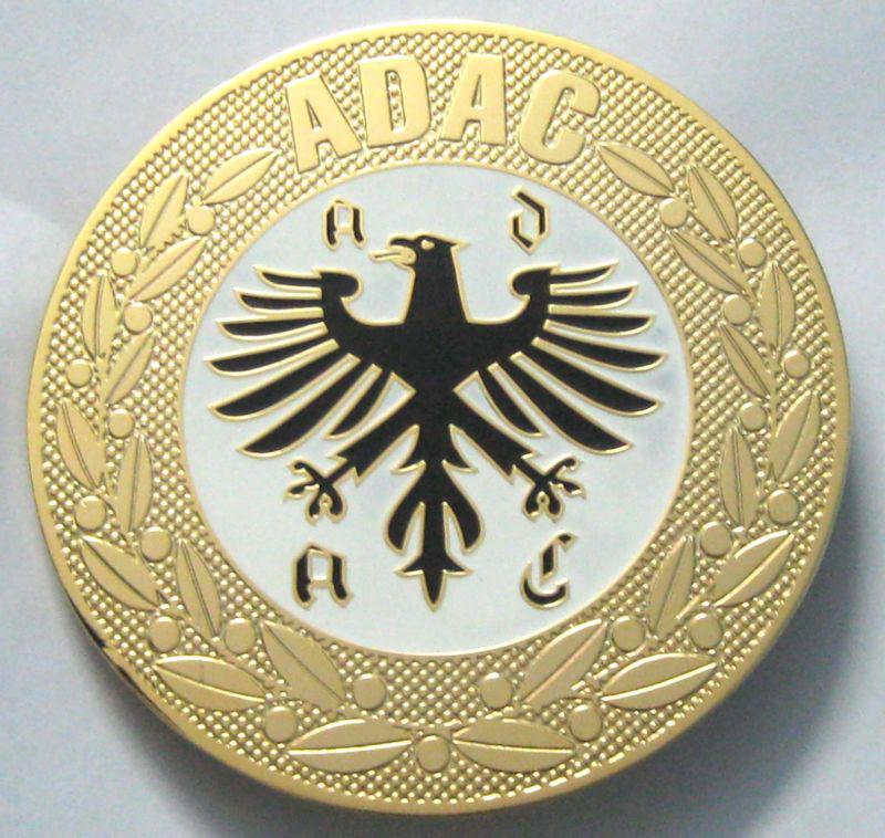 Adac badge car grill badge emblem logos metal enamled car badge grill badge logo