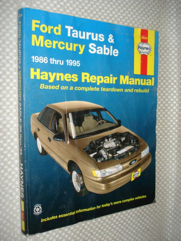 1986-1995 ford taurus mercury sable shop manual service book 94 93 92 91 90 89 