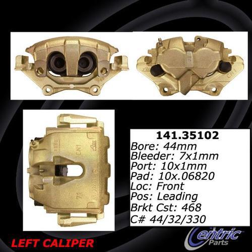 Centric 141.35101 front brake caliper-premium semi-loaded caliper