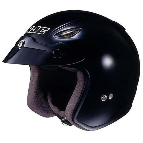 New hjc cl-31 open-face adult helmet, gloss black, xs