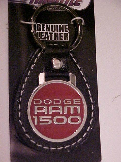 Dodge ram 1500 leather back key chain