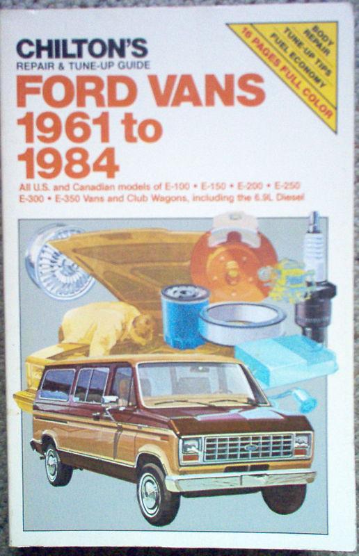 1961-1984 ford van chilton's auto service shop repair tune up guide manual 6849 