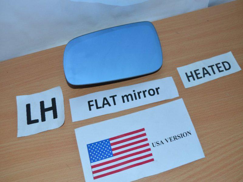 Oem 95-98 audi a4/a6/a8 b5/c4/c5/d2 heated flat mirror glass lh/left/driver side