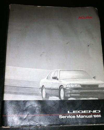 1986 acura legend service shop repair manual