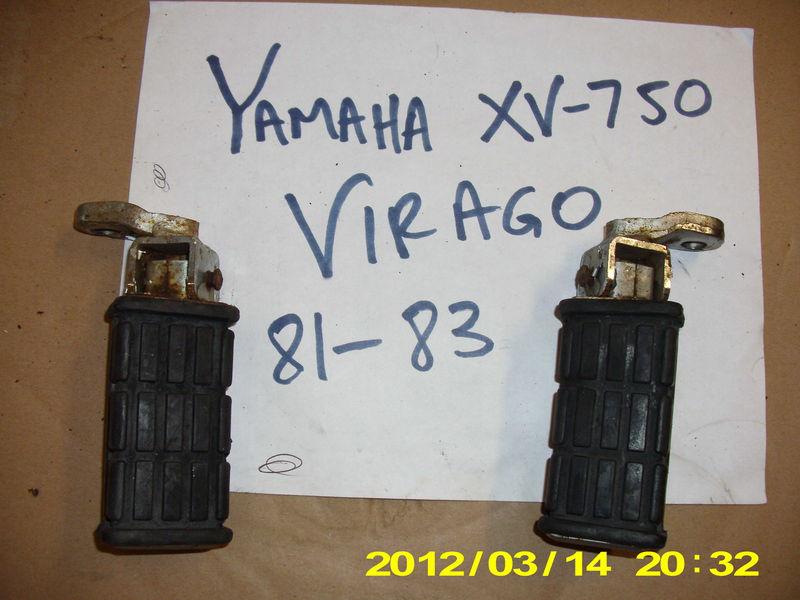 Yamaha xv750 virago oem rear footpeg set 1981 81-83