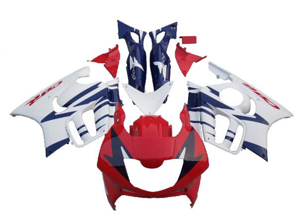 Injection fairing body work for honda cbr600f3 cbr600 f3 1997-1998 blue white