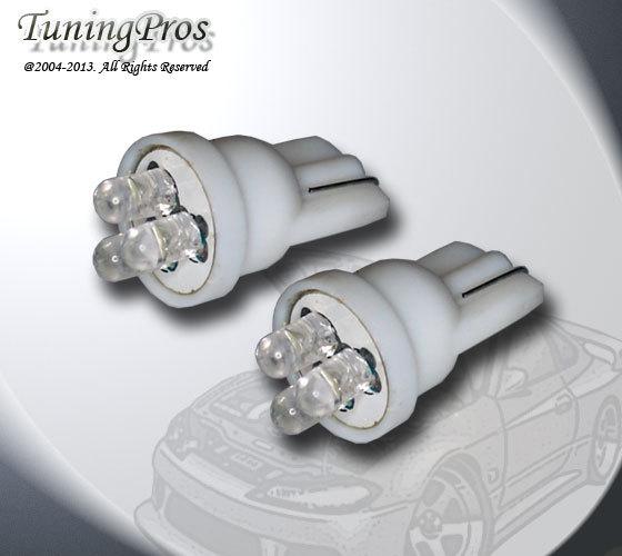 (1 pair) set of 2 pcs trunk cargo light t10 wedge 3 white led bulbs 168 194