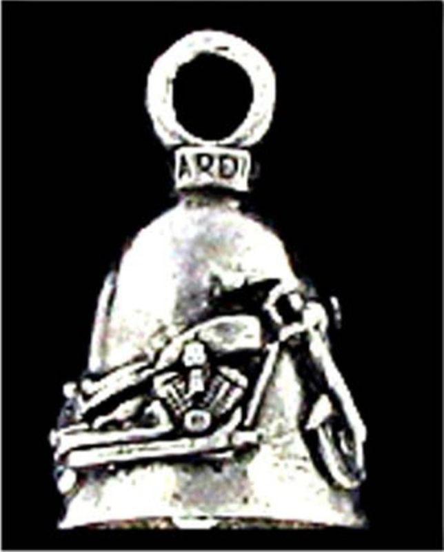 Pewter motorcycle guardian bell chopper bike spirit new