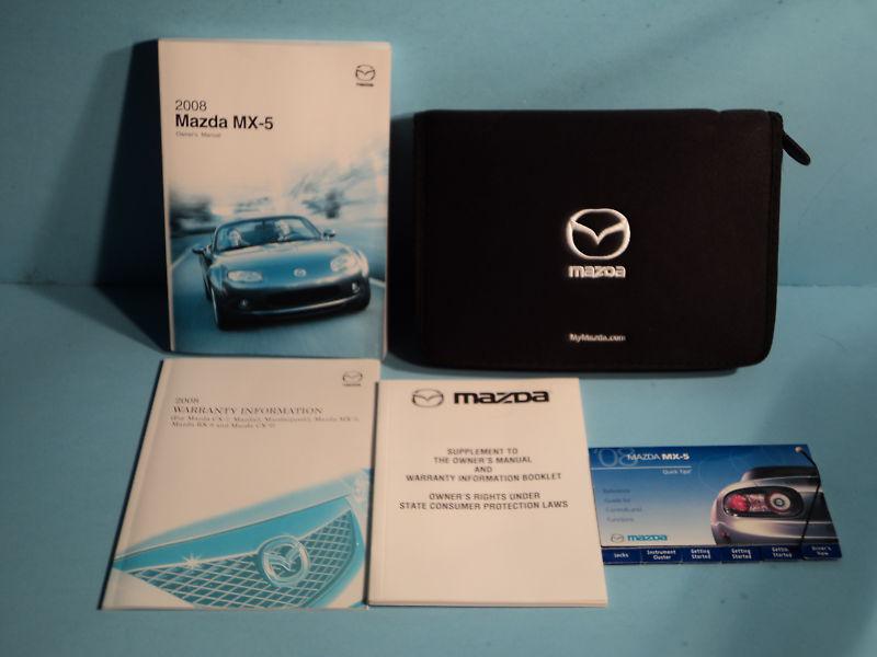 08 2008 mazda mx5/mx-5 owners manual