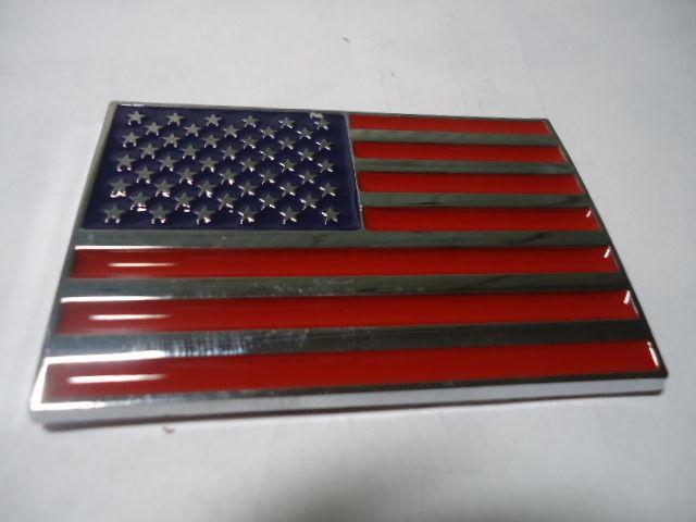 Car motorcycle side fender trunk emblem badge american flag x 1 pieces